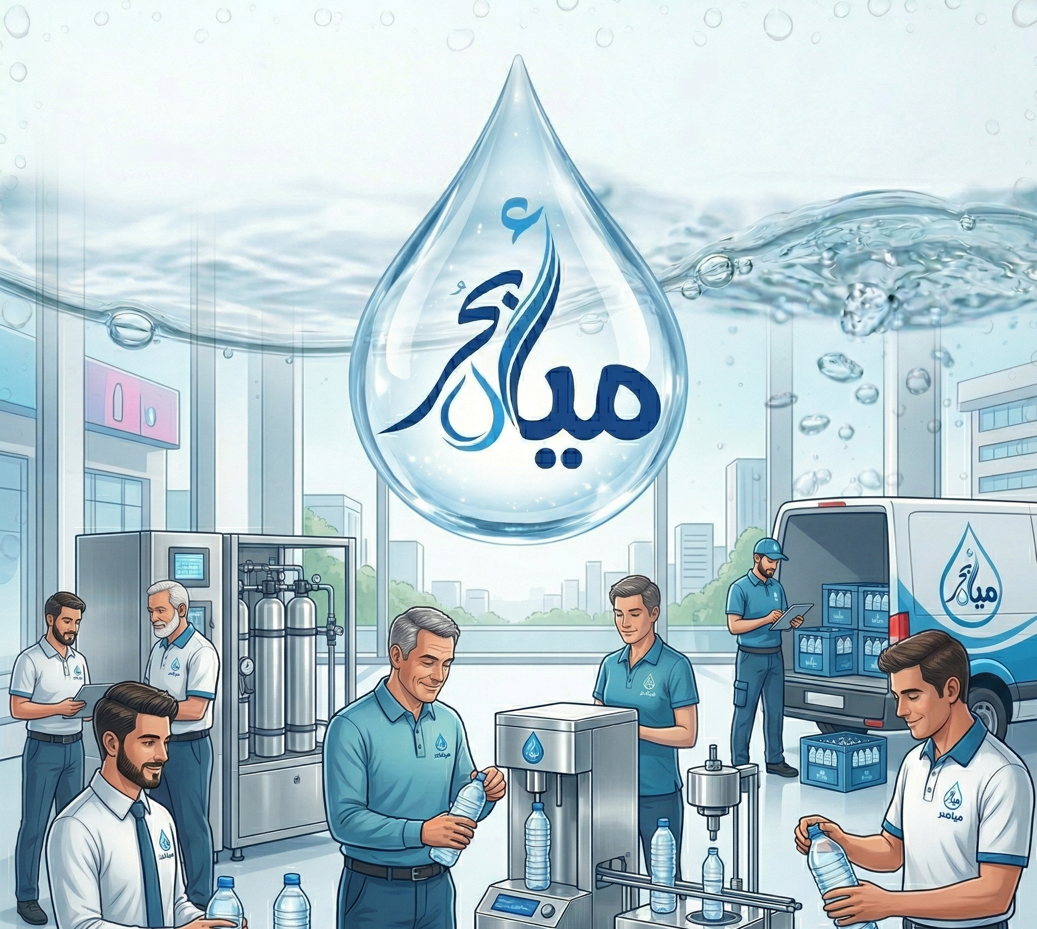 توصيل المياه في إربد